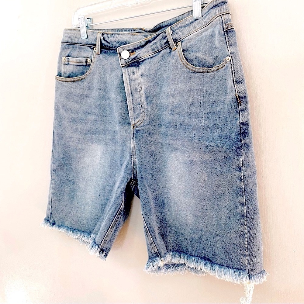 Rehab Lab Crisscross Bermuda Shorts